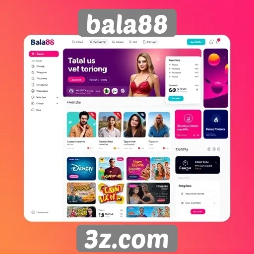 Interface do site Bala88 é intuitiva e amigável